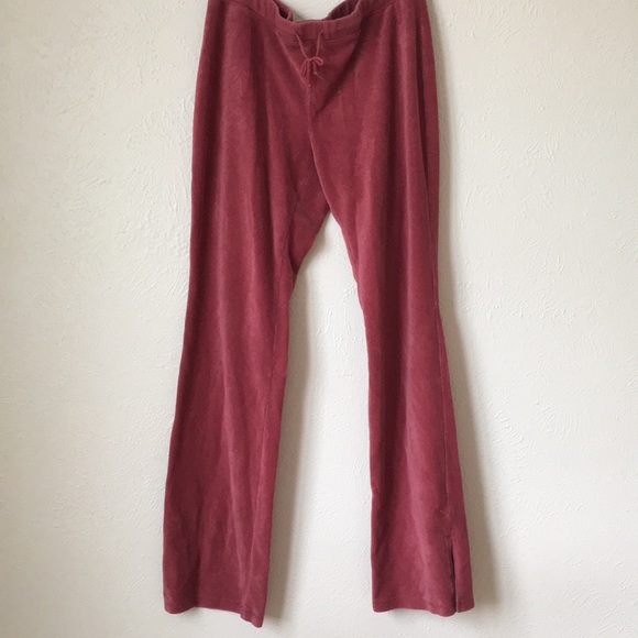 Halogen rust red/rose comfy cotton sweatpants - Picture 4 of 5